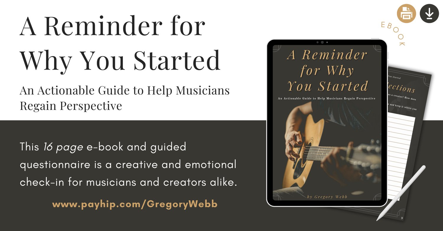 Ebook - Guided Journal for musicians, music producers and creators