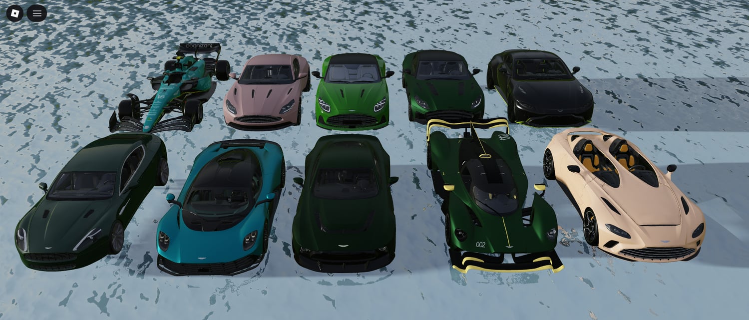 Functional Aston Martin vehicles showcase