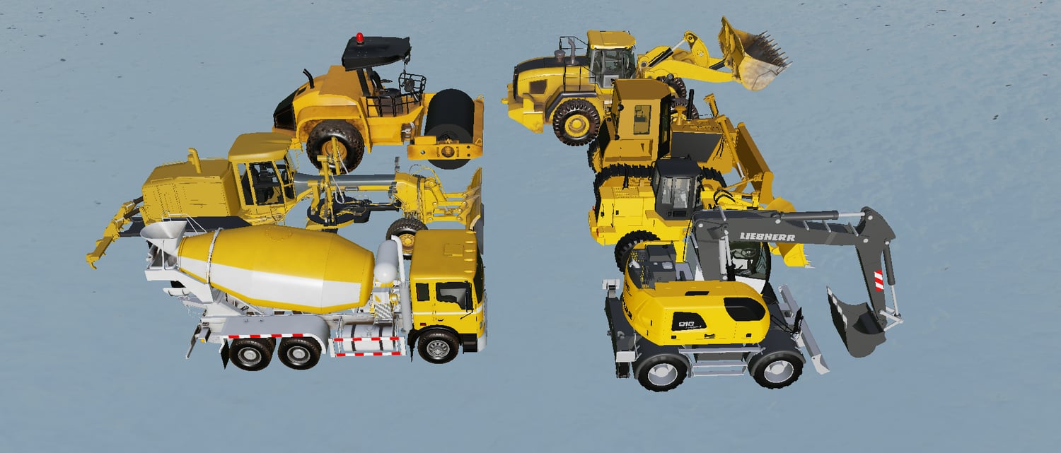 Loader and heavy machinery models