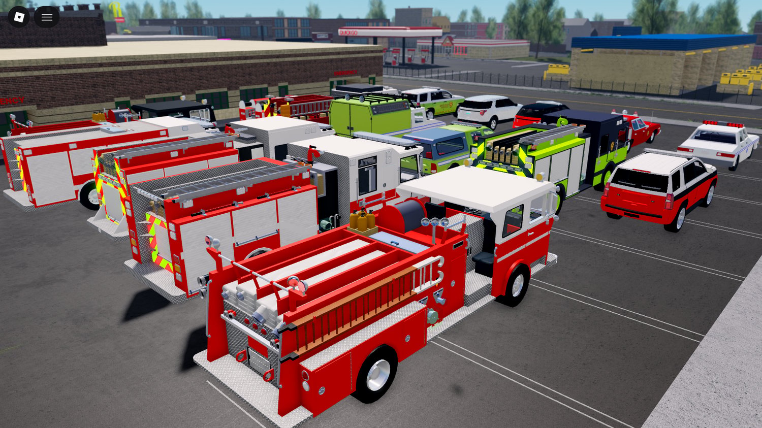 Emergency response vehicles display