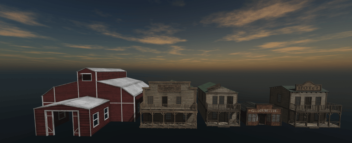 [FULL BUNDLE] Roblox Wild West Buildings & Props Pack