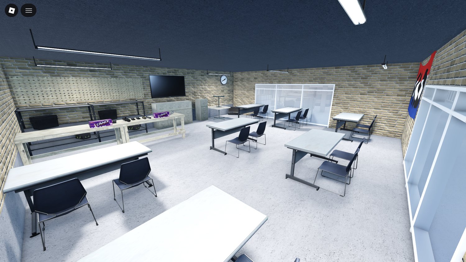 immersive military map featuring realistic buildings and pathways