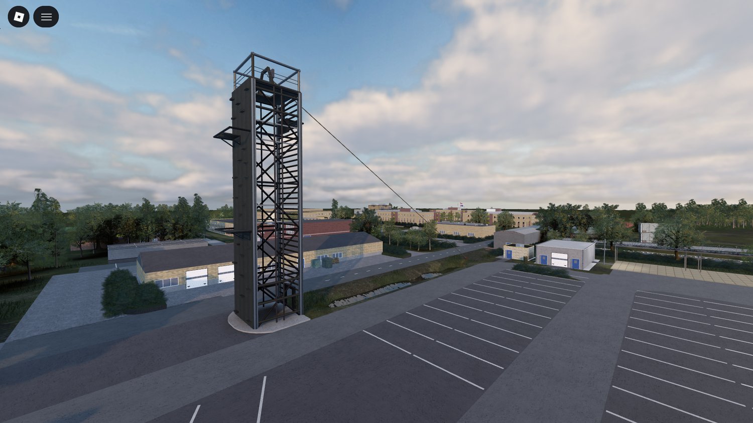 dutch-style training facility recreated as a roblox map