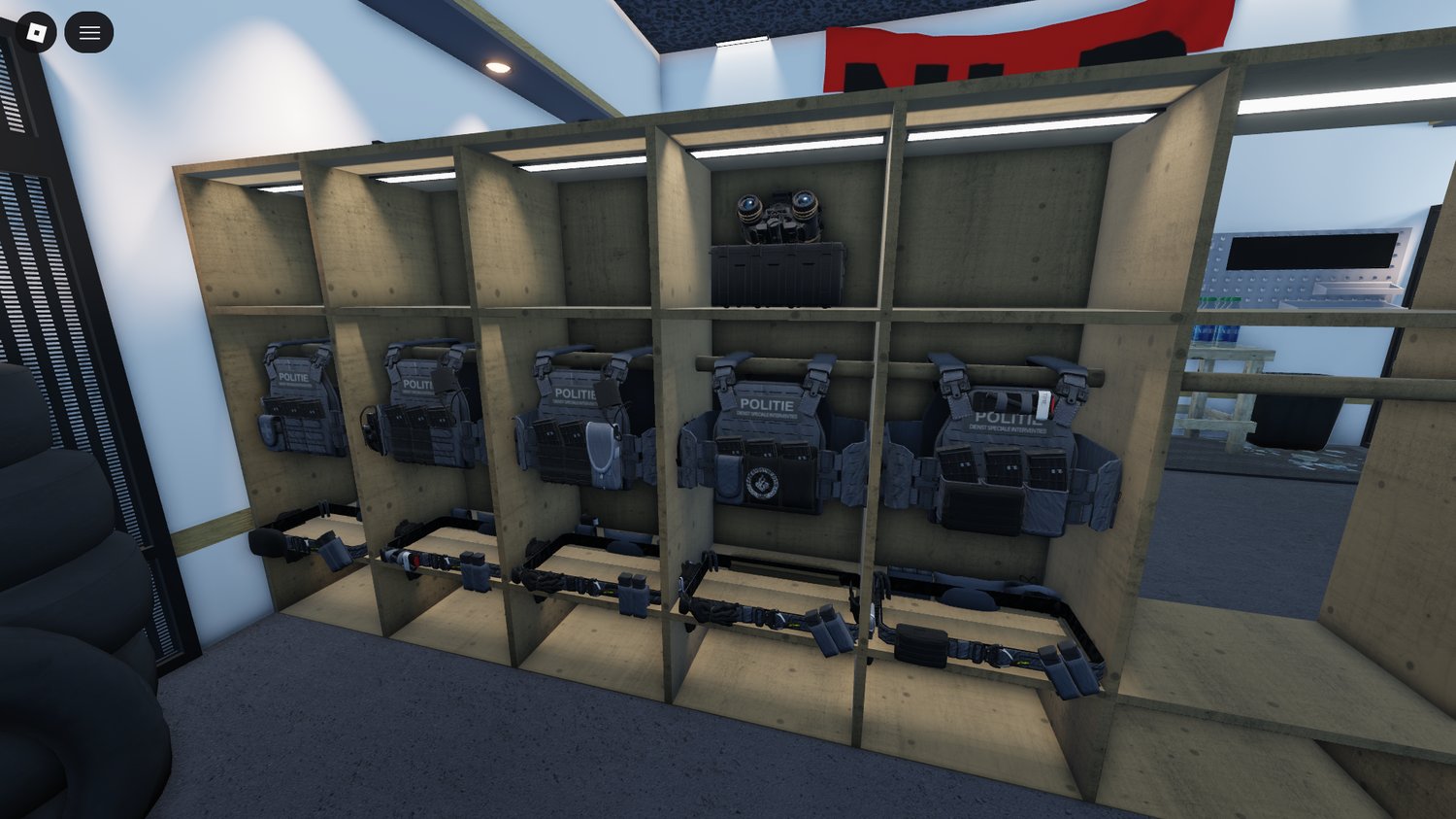 detailed military assets arranged for immersive roleplay