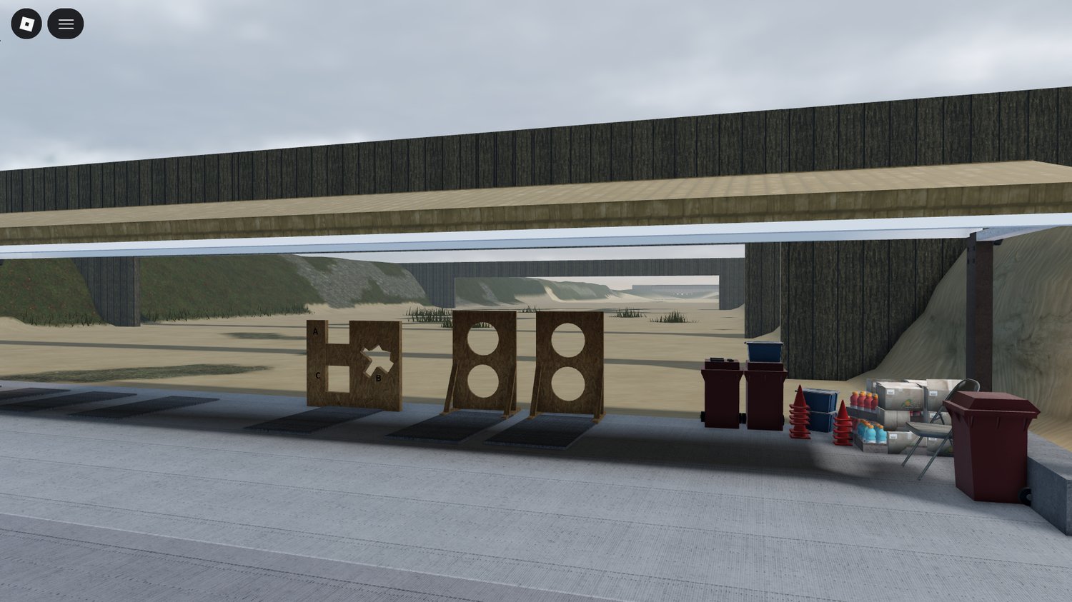 roblox tactical training center with shooting ranges and classrooms