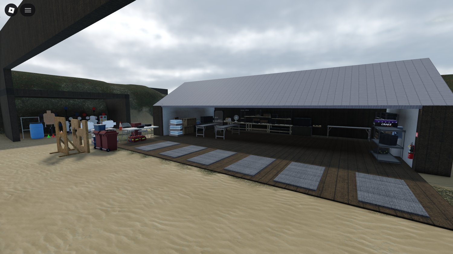 detailed training center designed for tactical exercises