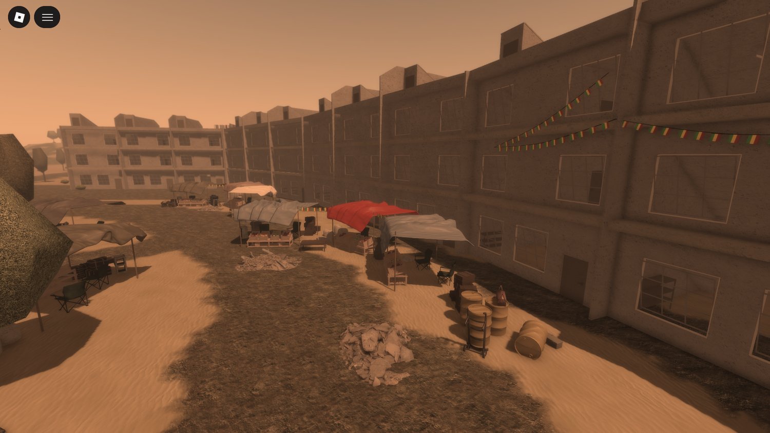 immersive military terrain with conflict-focused layout