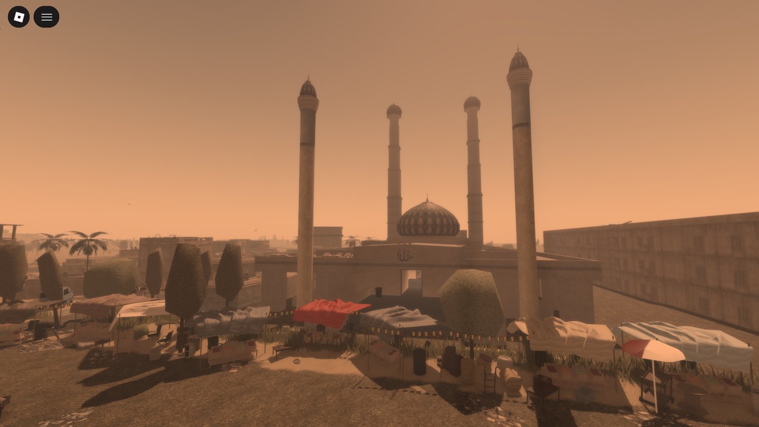 operational military scene set in a mali-inspired map
