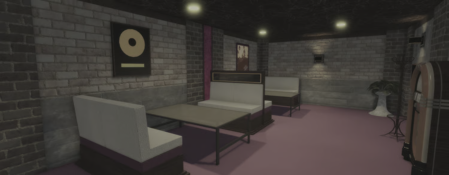 immersive nightlife environment with consistent neon lighting