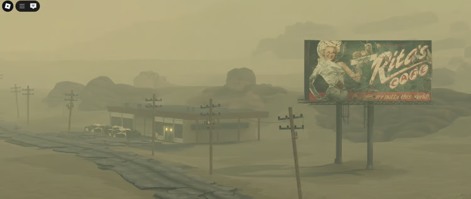 atmospheric desert lighting and fog effects in roblox