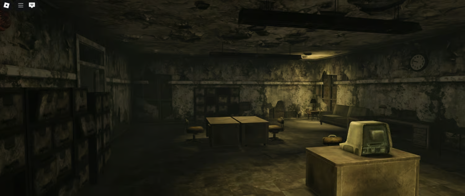 desert wasteland environment with neon signs and ruins