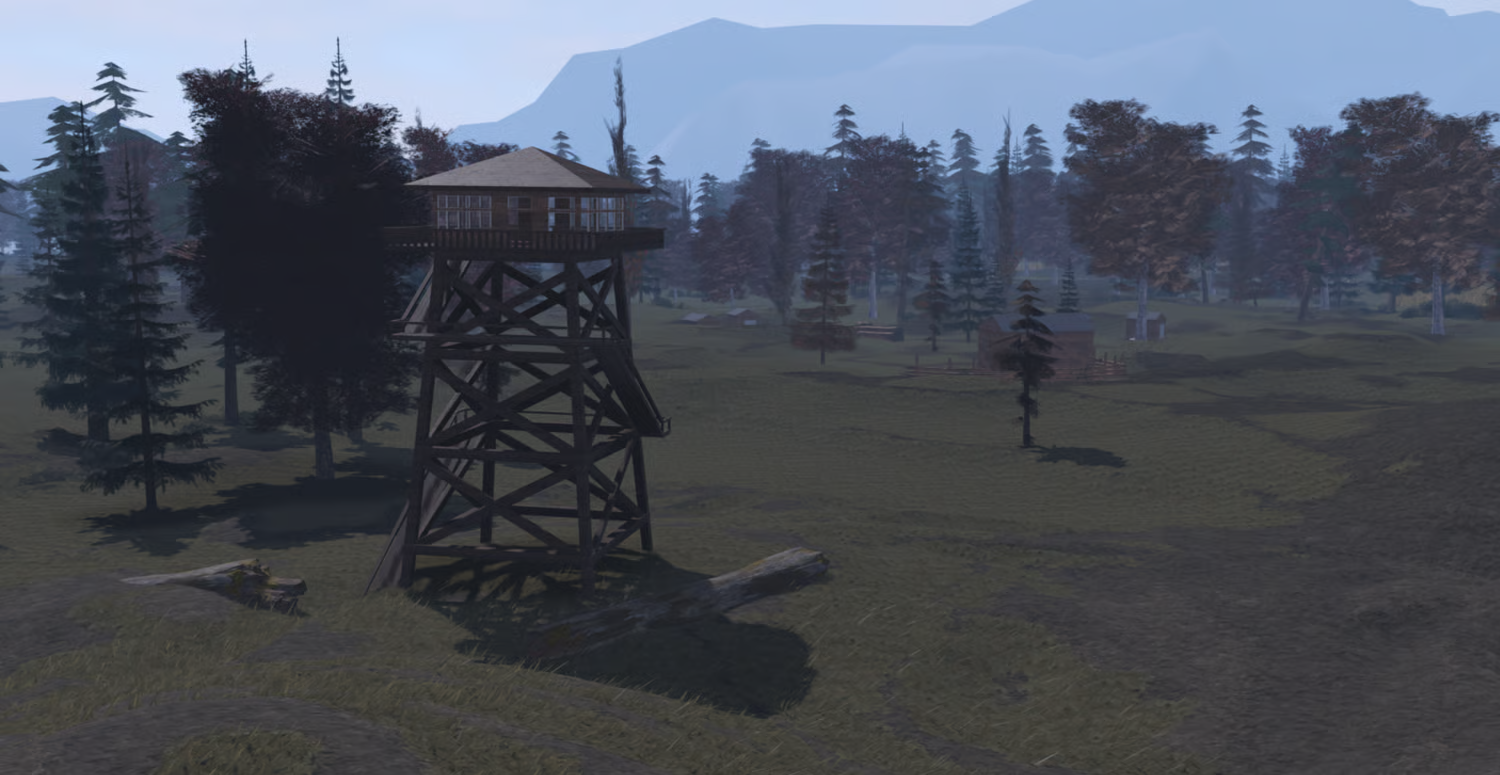 watchtowers and hunting spots within the roblox island map