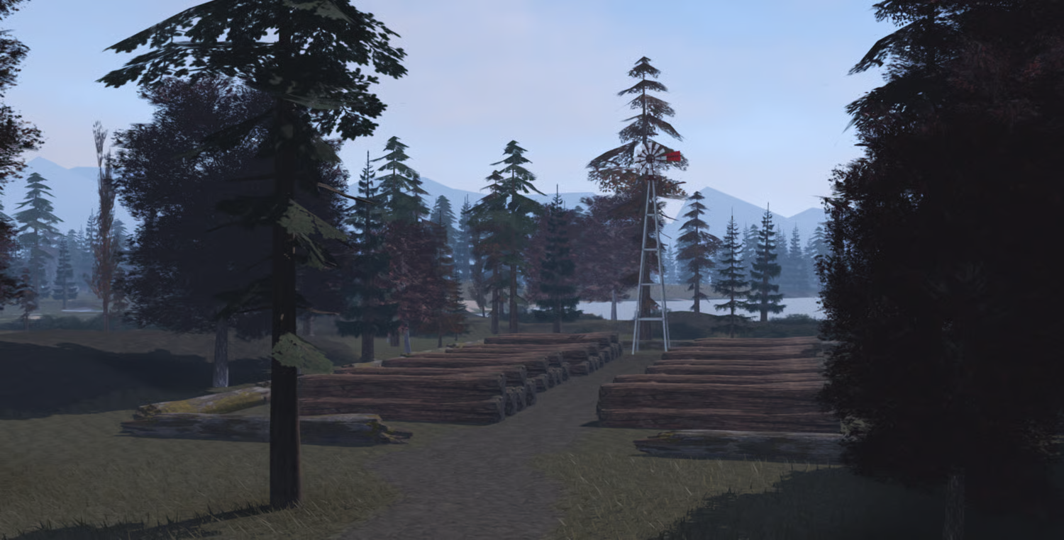 ambient forest and environmental sound effects in map