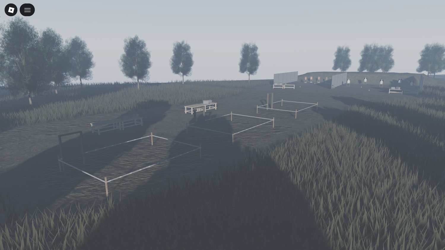 outdoor and indoor training zones in a tactical map
