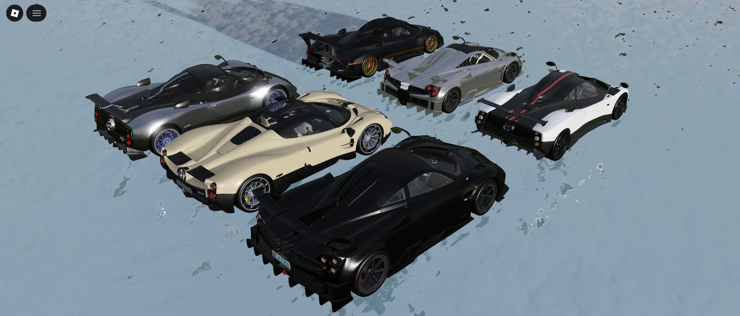 driveable pagani car on a modern city road