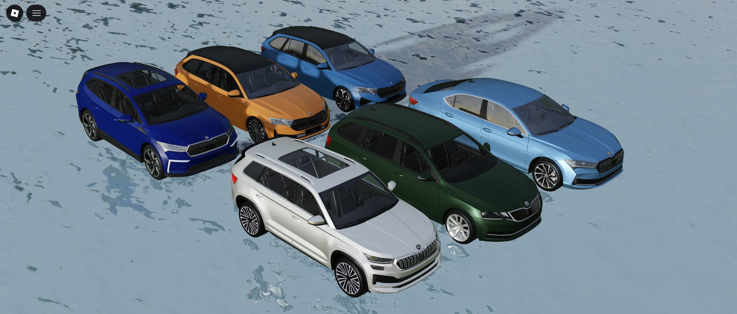 smooth driving skoda vehicle in motion