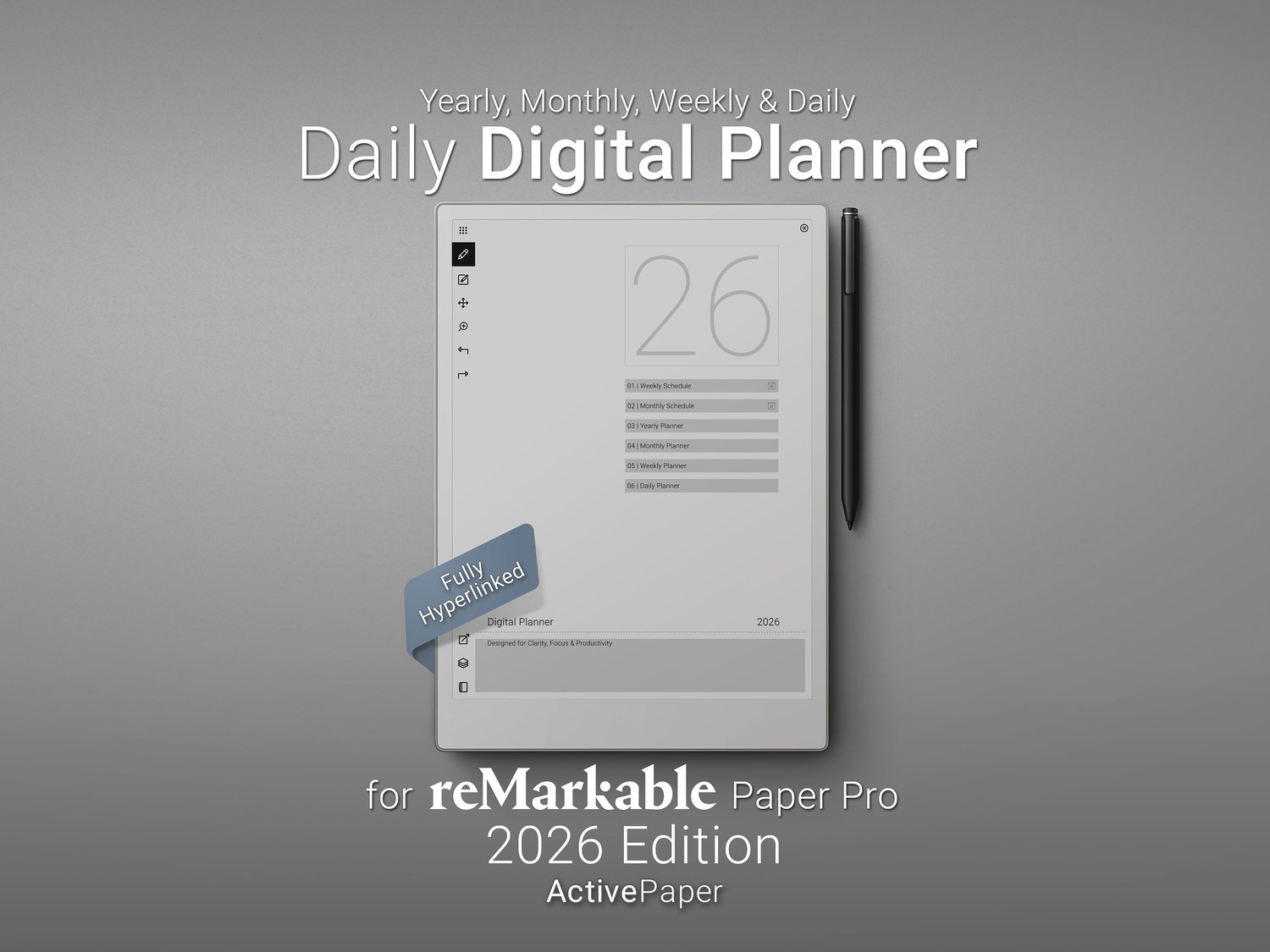 Digital Planner - reMarkable Paper Pro 2026 Edition - Payhip