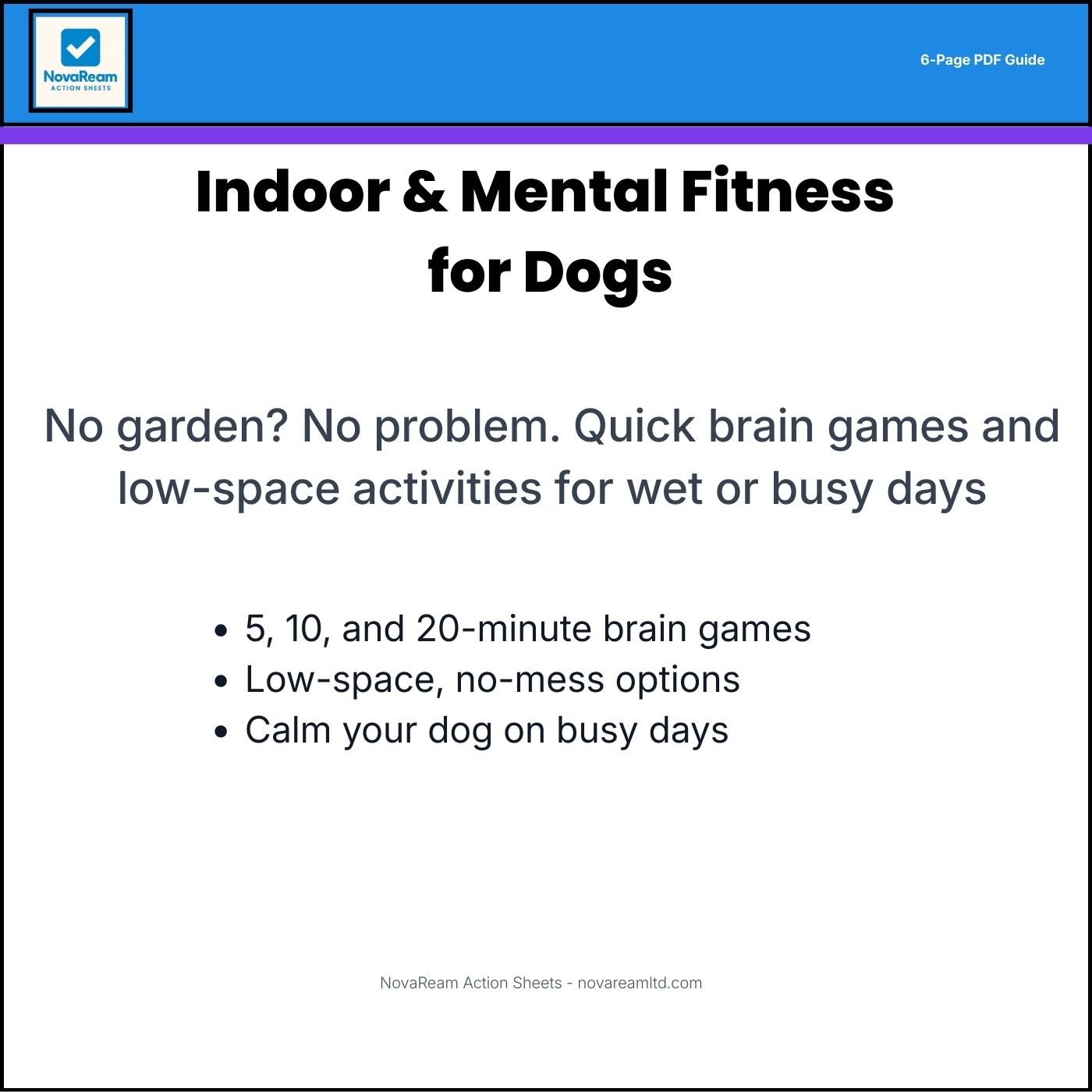 Indoor & Mental Fitness for Dogs PDF cover