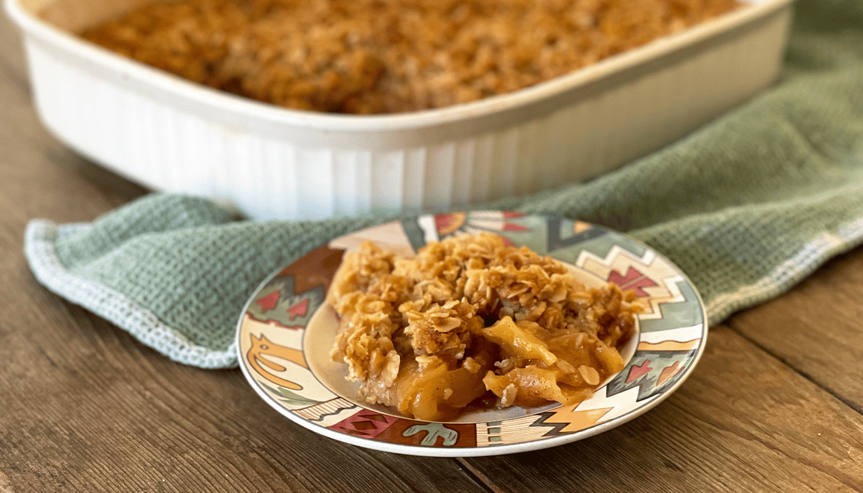 Grandma's Homemade Apple Crisp recipe by Terra Kelly