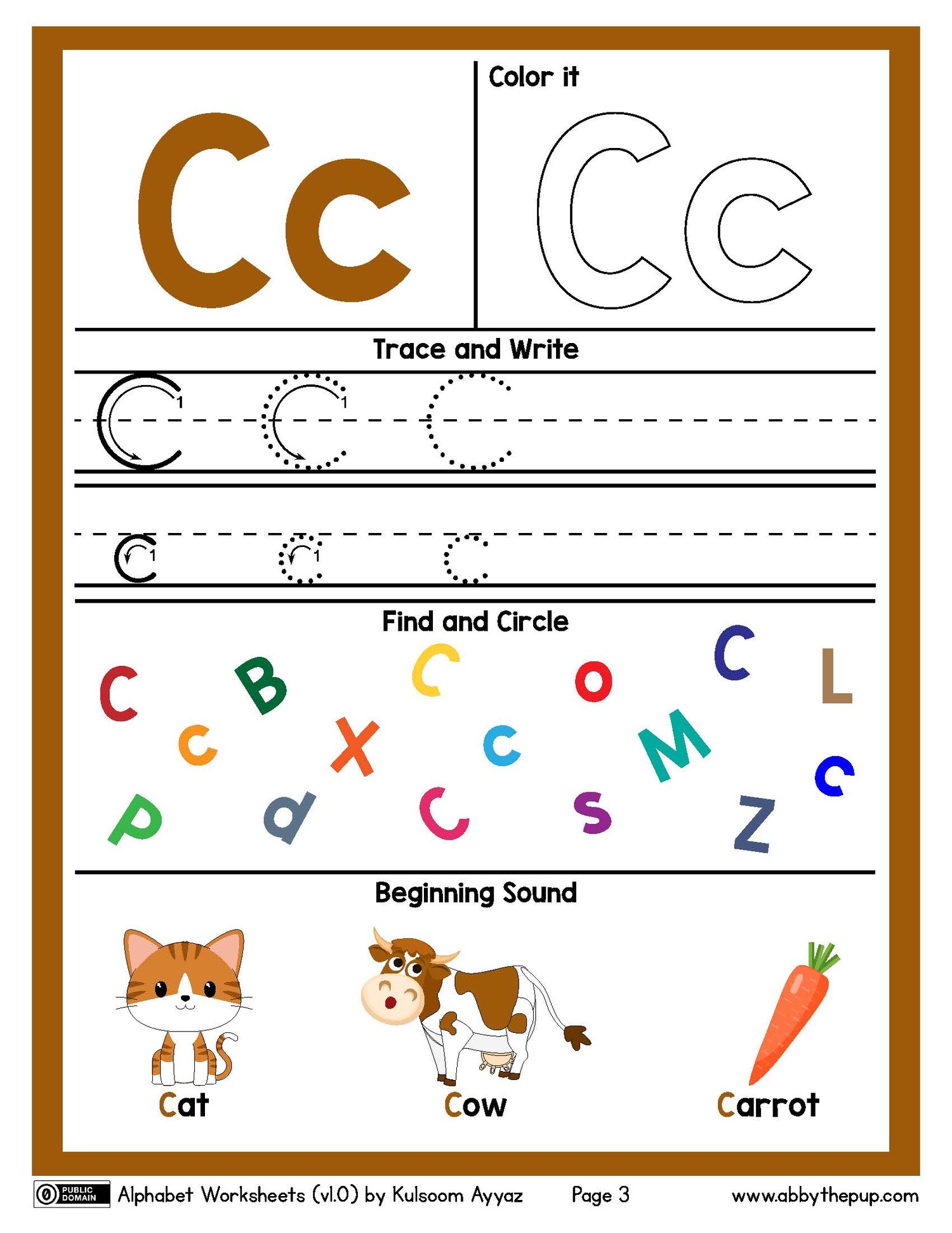 Alphabet Worksheets