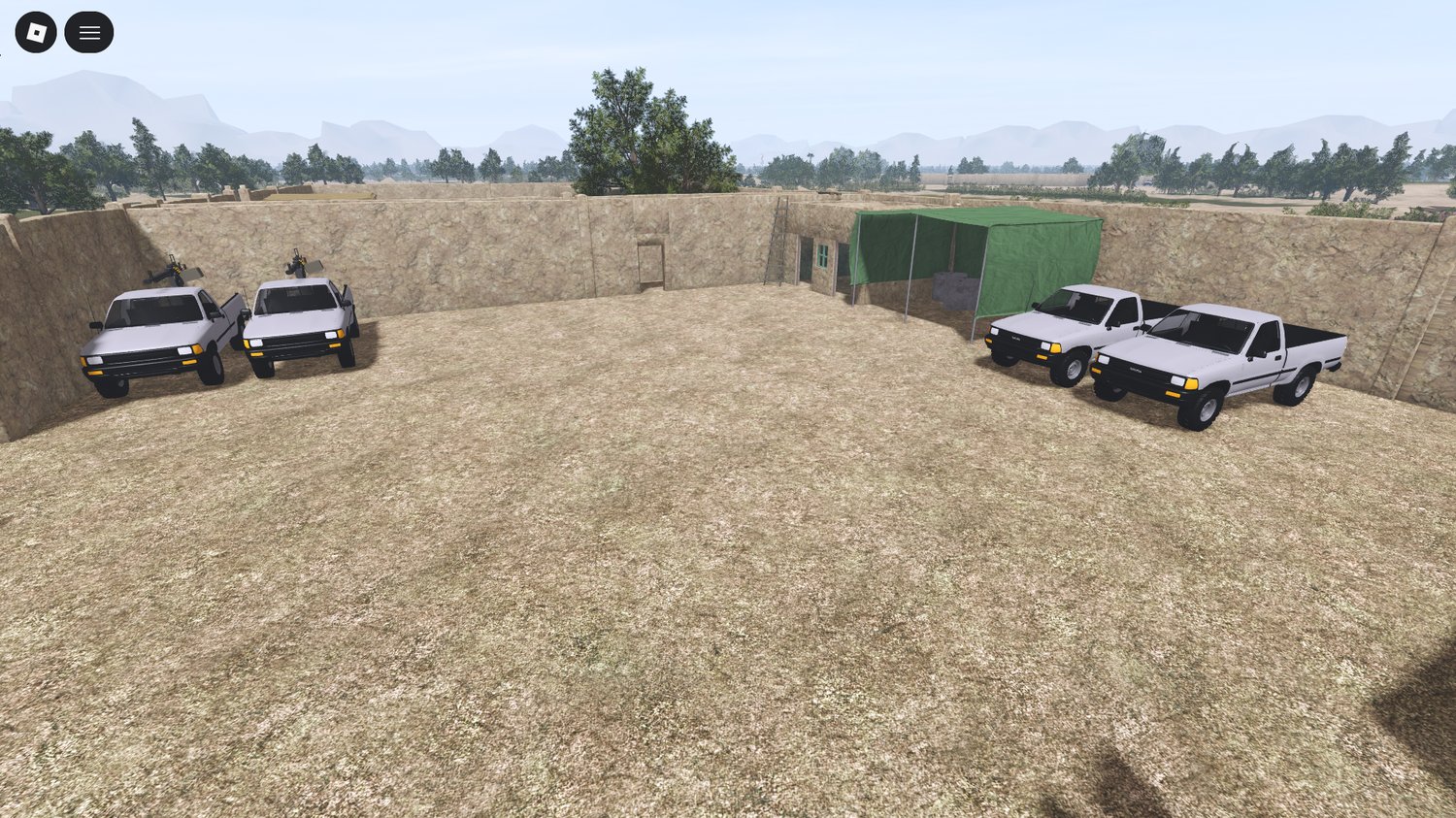 Fully scripted military terrain designed for tactical Roblox roleplay