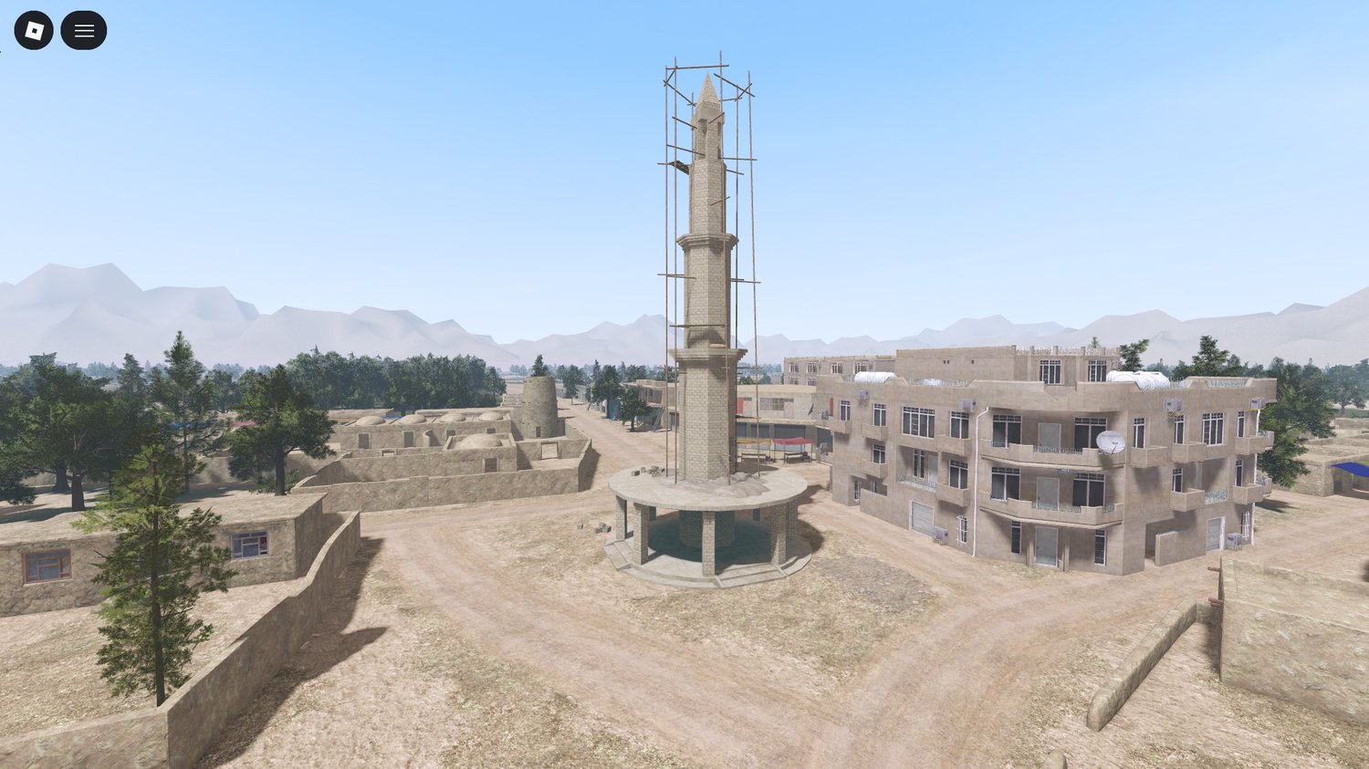 Spawn point system used at the start of a Roblox battle map