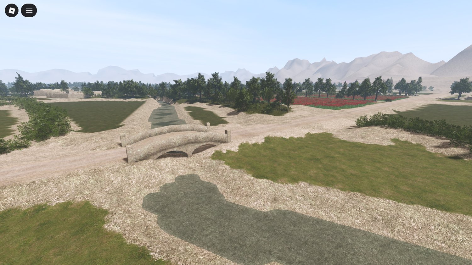 Immersive military setting built for roleplay gameplay in Roblox