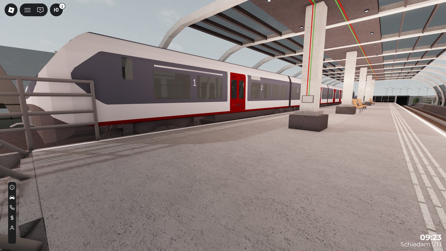Large Roblox town map featuring an urban layout inspired by Schiedam