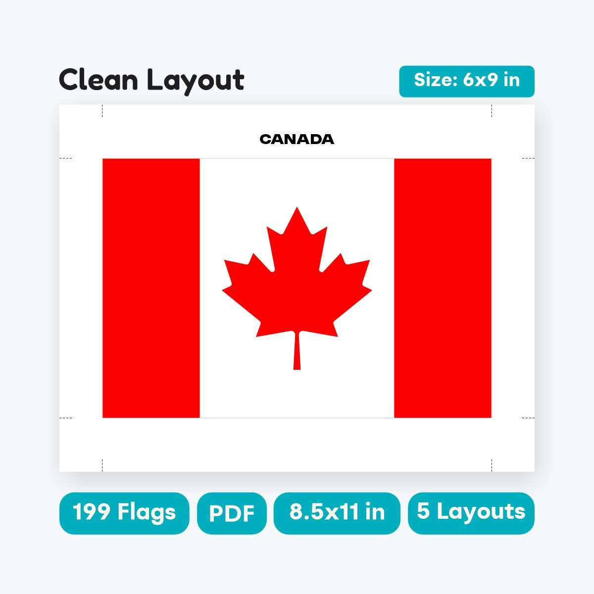 World Flags Bunting Set Clean Layout and Punch Options - fizzia.store