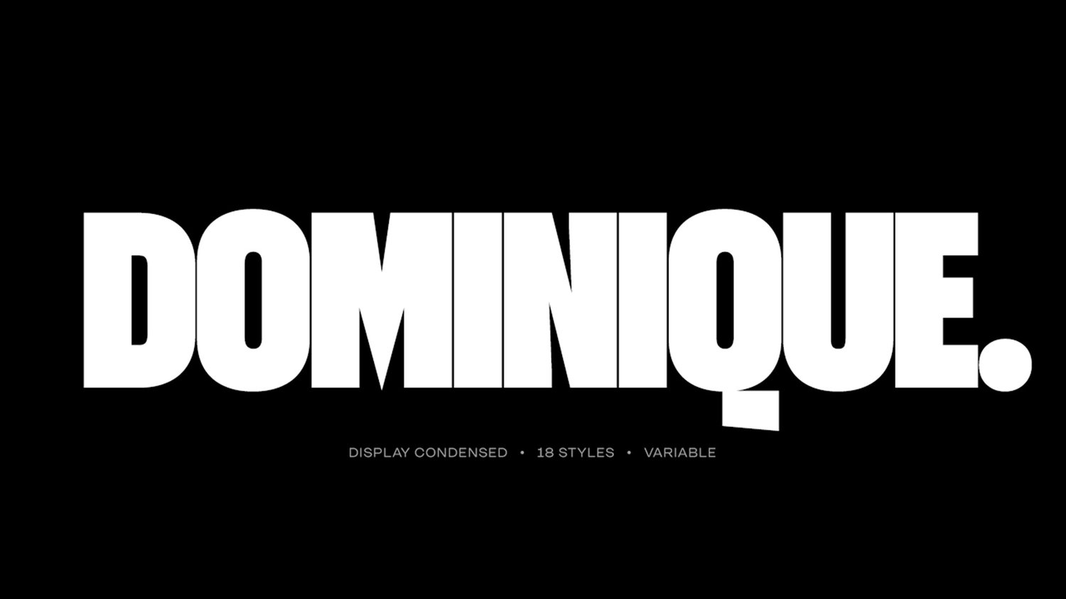 Dominique Typeface