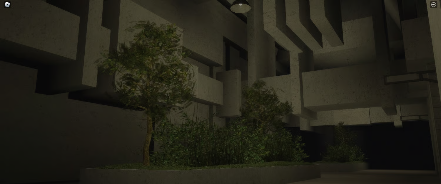 Containment wing interiors designed for SCP roleplay in Roblox