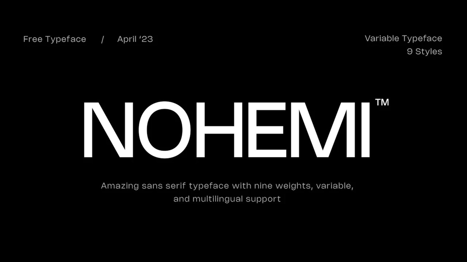 NOHEMI Typeface