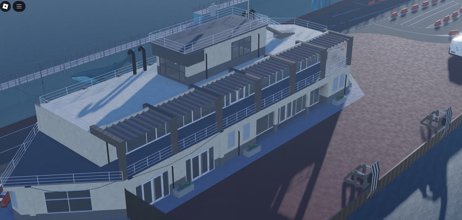 Ocean views and island scenery in a Roblox maritime map