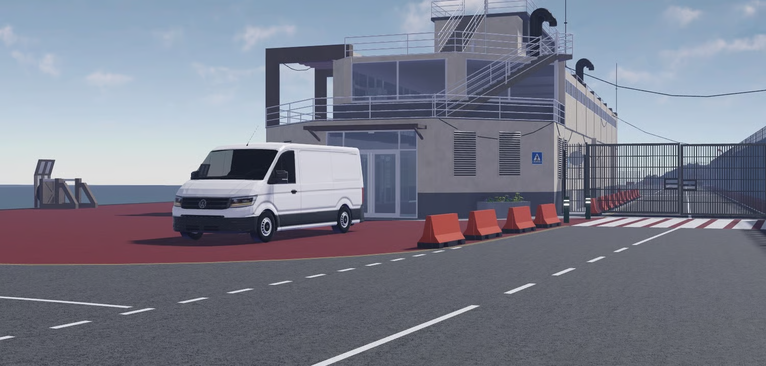 Checkpoints and barriers within a detailed Roblox port