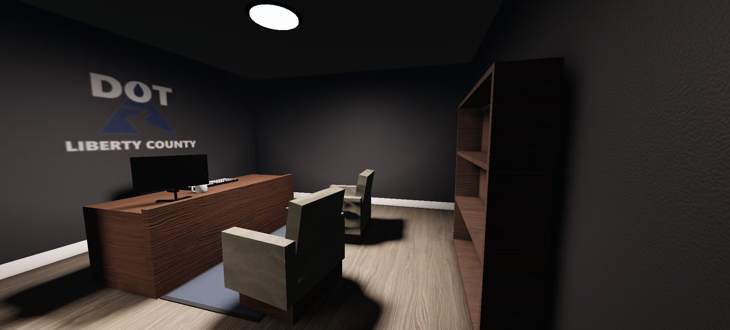 Open-plan community space in Roblox