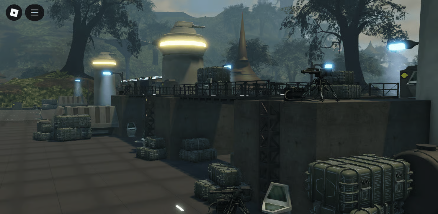 Separatist CIS base with droid army in Roblox