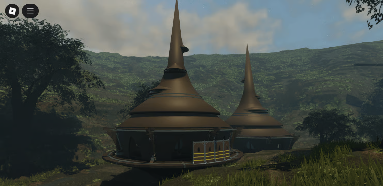 High-quality environmental assets in a Roblox battle map