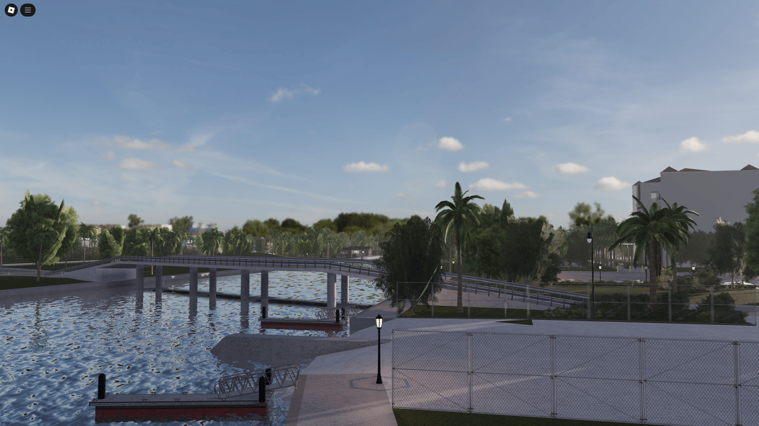 Apartment buildings and nearby forest zone