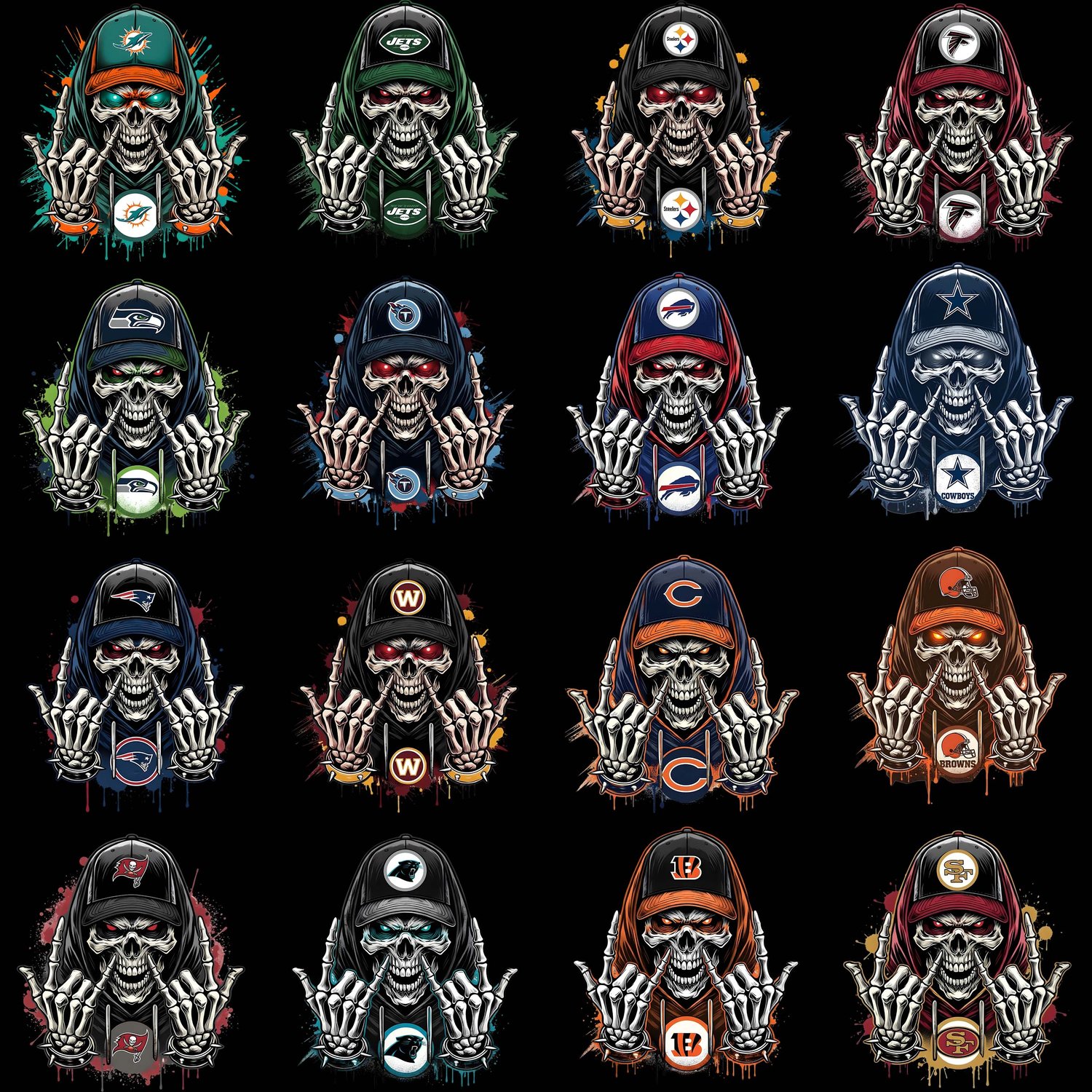 32 skull NFL - Payhip