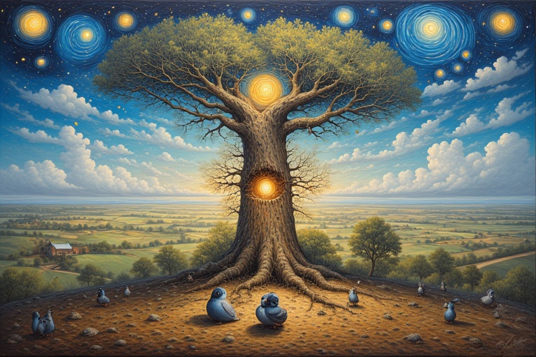 Een Nieuwjaarsfabel voor 2026 — De Uil, de Storm en het Licht