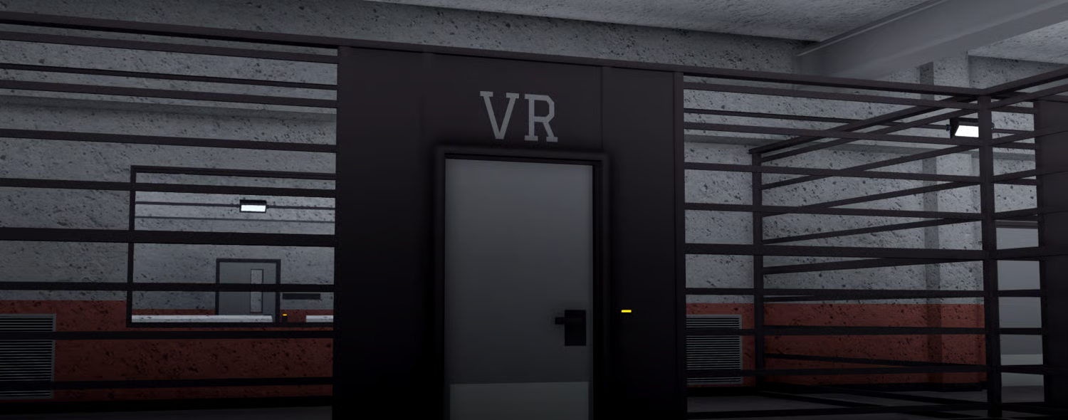 Large internal road network inside an SCP complex in Roblox