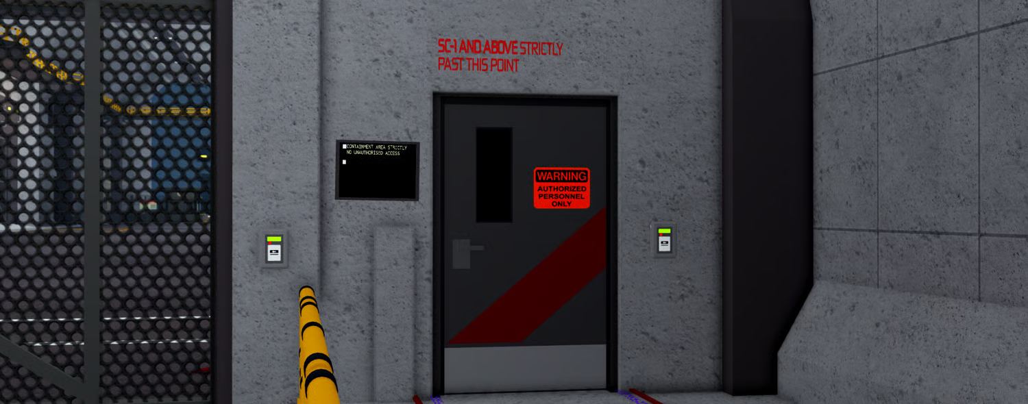 Foundation personnel spawn area in a large SCP map