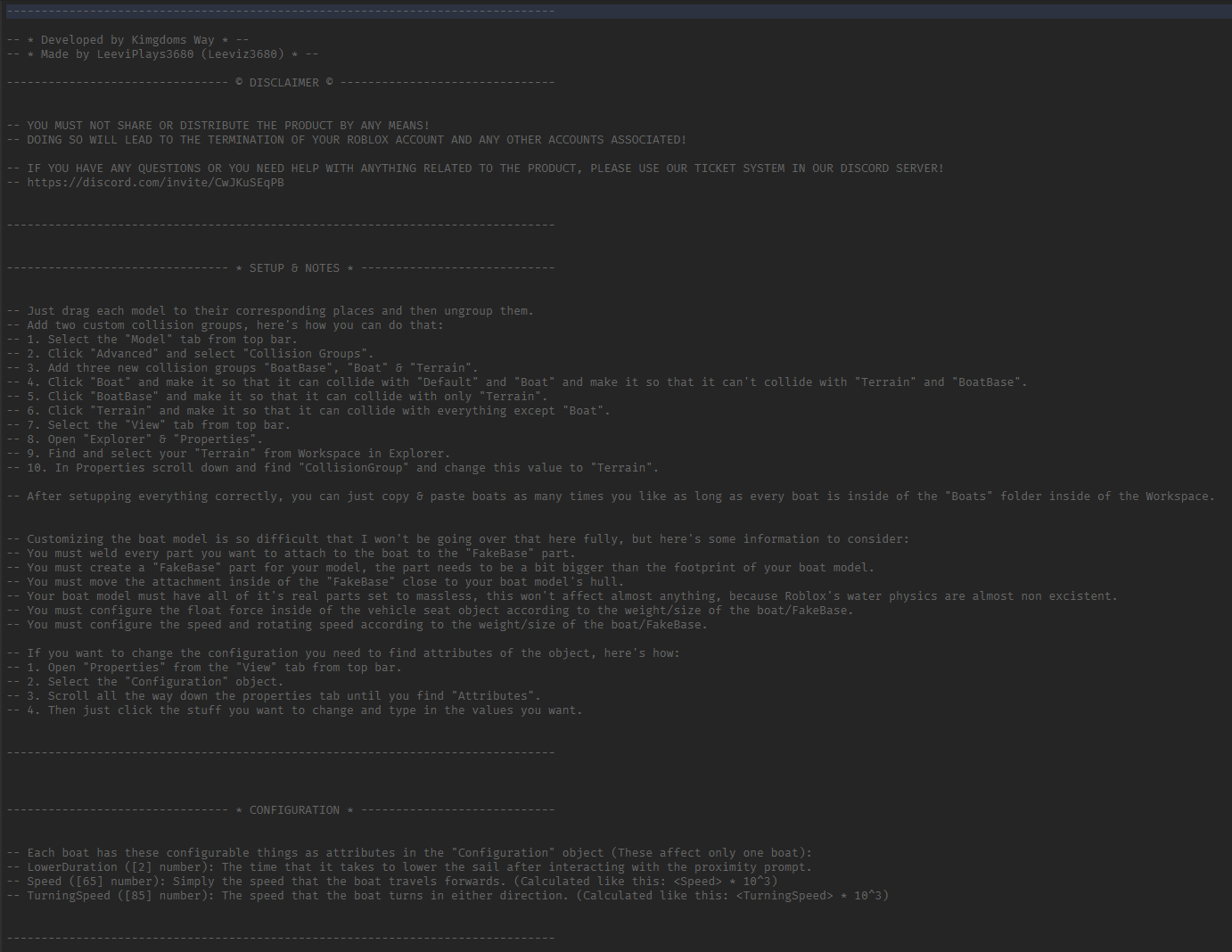Physics-based buoyancy keeping boat stable on water