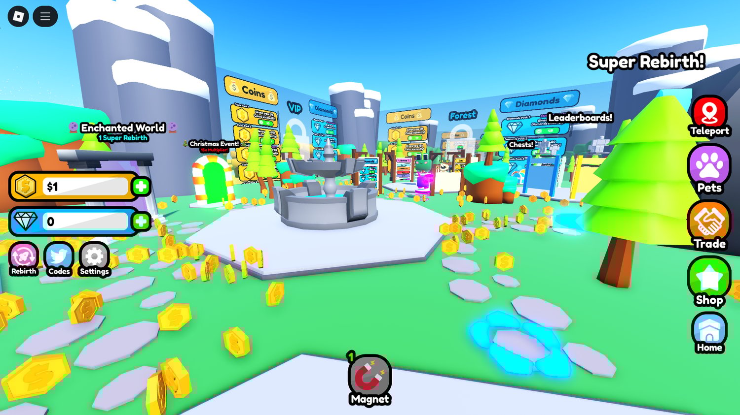 Tycoon income and progression layout