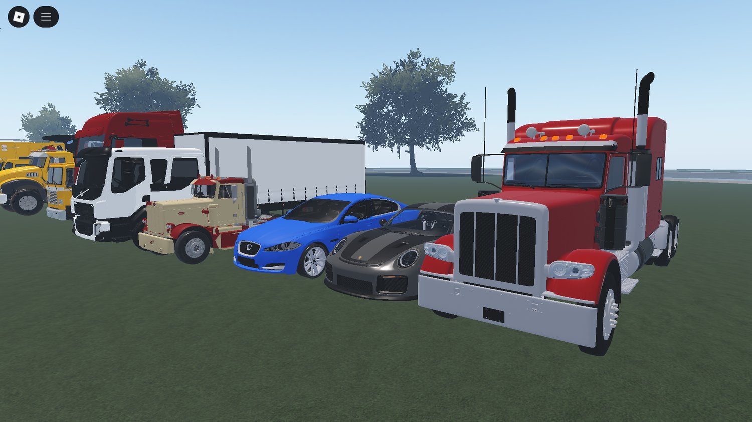 Different kinds and variants of cars and trucks