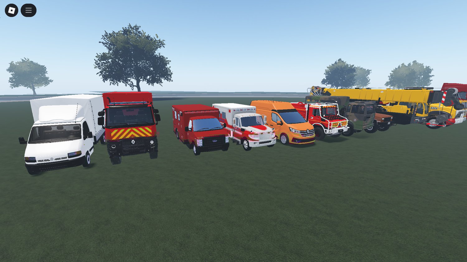 SUV and emergency cars