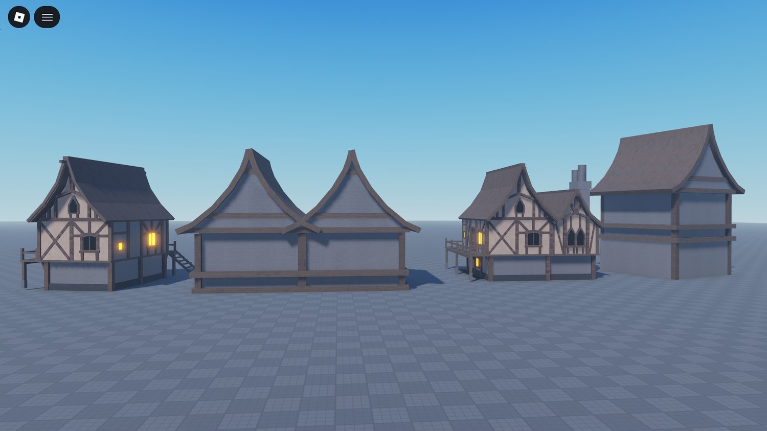 Roblox fantasy architecture pack with detailed wooden home