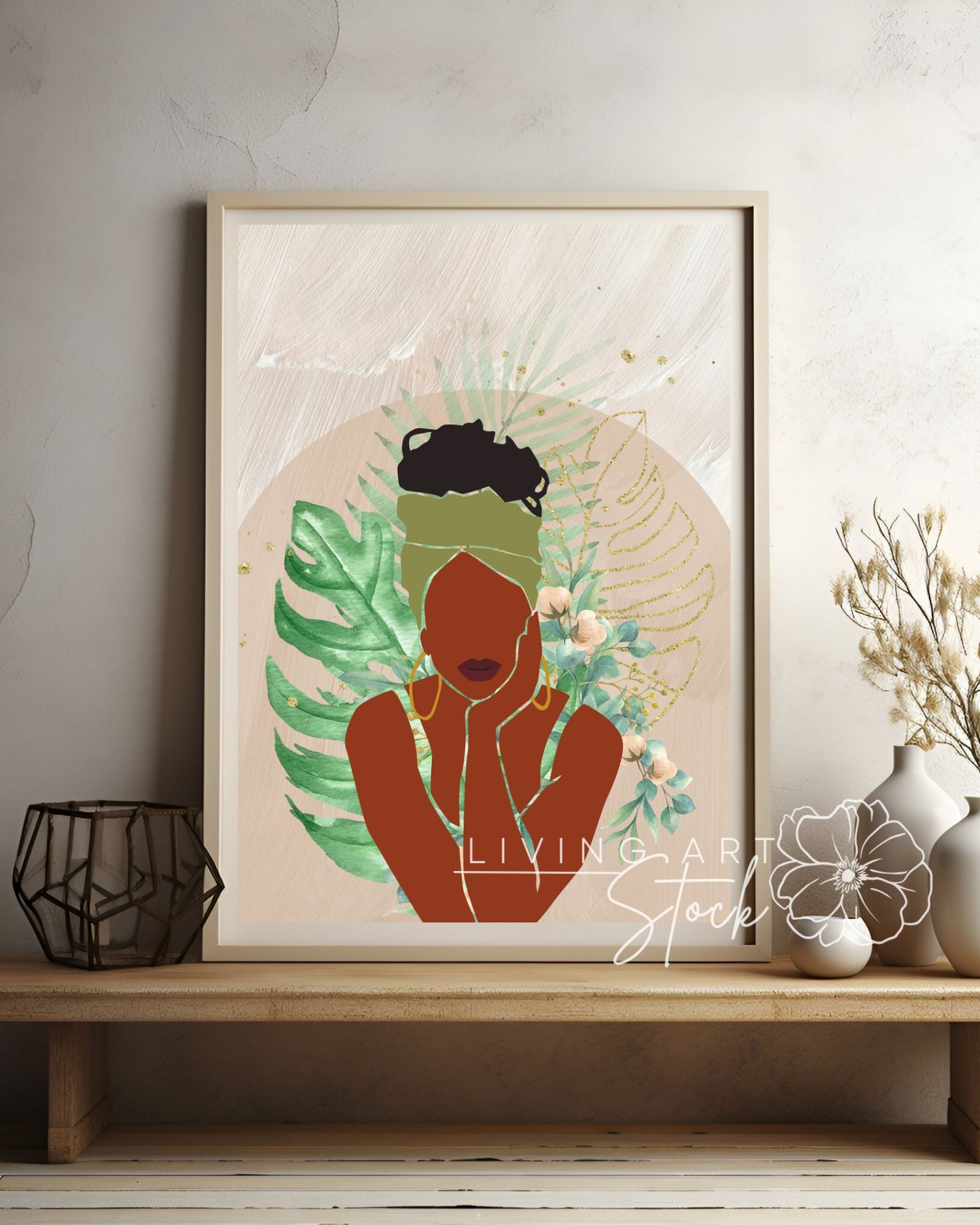 Black woman printable wall art
