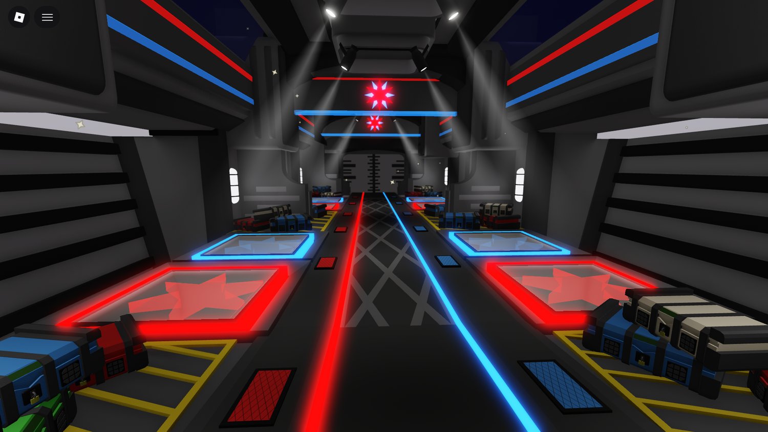 Main hub area designed for fast-paced PvP games in Roblox