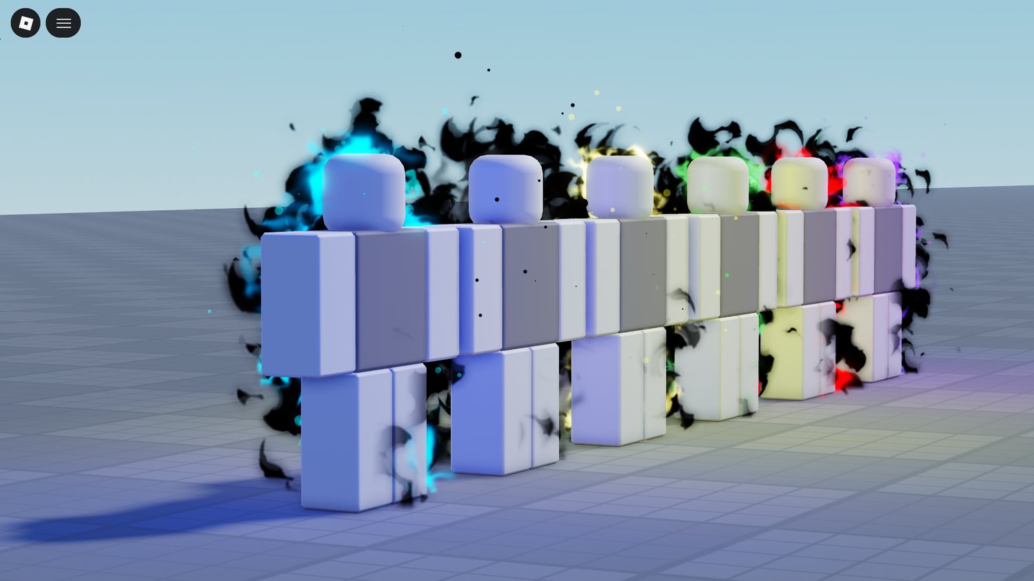 Dynamic glowing aura around Roblox character